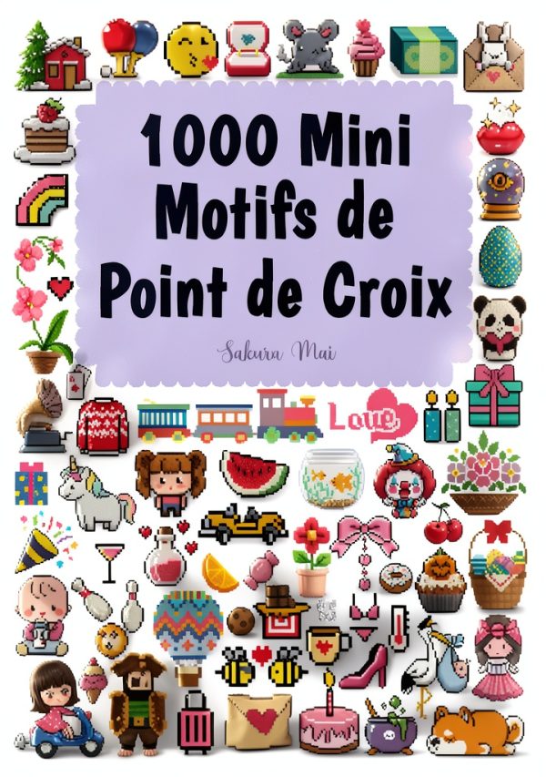 Cross-Stitch Pattern Book French Crafts Edition by Maison du Fil-0