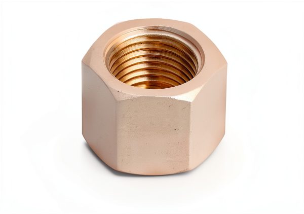 10pcs Brass Pipe Cap with 10 Rubber Gasket, Gold Hex Compression Cap Garden Hose Flare Brass Nut Plumbing Gas Line Fittings for 1/8 Inch Od Pipe Connection-1