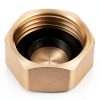 Brass Pipe Cap 4 Pcs with Rubber Gaskets by Tweruna 3/4 Inch-1