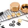 Brass Pipe Cap 4 Pcs with Rubber Gaskets by Tweruna 3/4 Inch-5