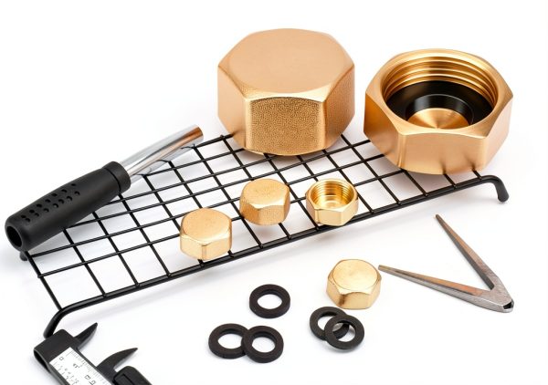Brass Pipe Cap 4 Pcs with Rubber Gaskets by Tweruna 3/4 Inch-5