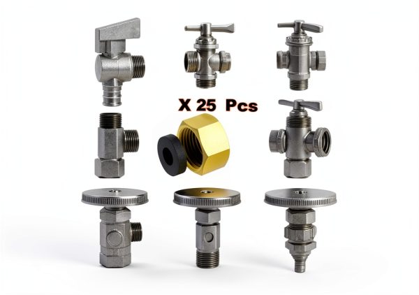 Brass 3/8" Compression Cap Fitting Pack of 25 Partner Machinery-3