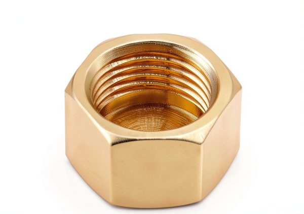 3/8 Inch Brass Compression Caps Uenede 12 Pack Hex Shut Off Fittings-2