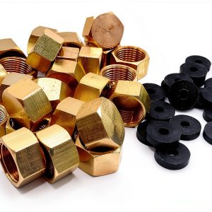 Brass 3/8" Compression Cap Fitting Pack of 25 Partner Machinery-0