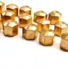 Brass 1/4" Compression Valve Cap Fitting 15 Pack Rubber Gasket Generic-3