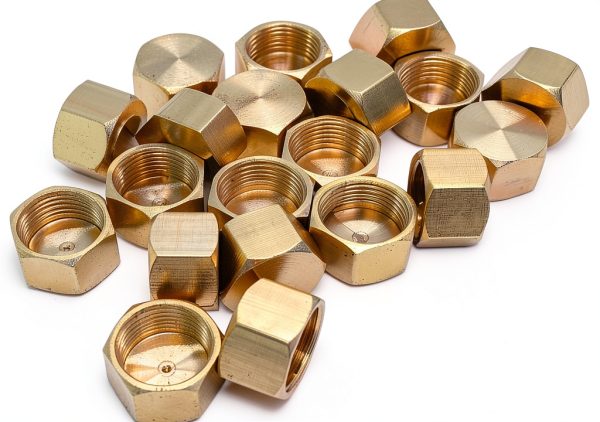Hooshing 3/8 Inch Brass Compression Cap 20PCS Anti Corrosion Fittings-0