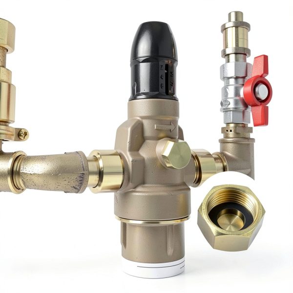 Compression Cap Nextpal 12 Pack 3/8 Inch Red Brass Seal for Water Line-6