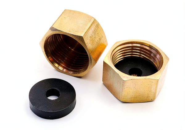 Brass 3/8" Compression Cap Fitting Pack of 25 Partner Machinery-1