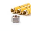 3/8 Inch NPT Brass Pipe Caps with Silicone Gaskets – Gosknor Set-4