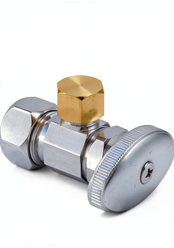 3/8 Inch Brass Compression Caps Uenede 12 Pack Hex Shut Off Fittings-1
