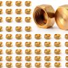 3/8 Inch Brass Compression Cap 100 Pack - Eorbow Golf Color Cap-7