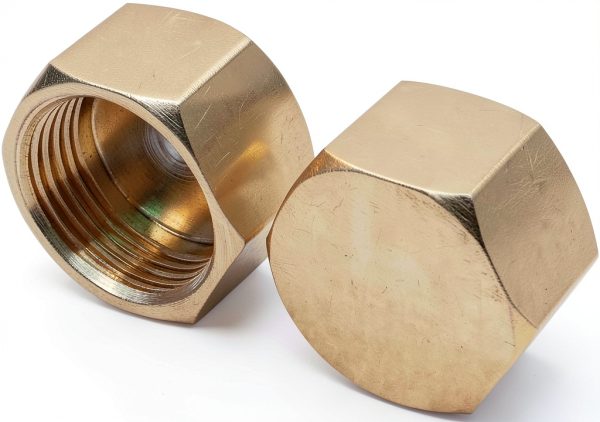 Hooshing 3/8 Inch Brass Compression Cap 20PCS Anti Corrosion Fittings-2