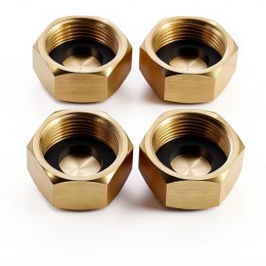 Compression Cap Nextpal 12 Pack 3/8 Inch Red Brass Seal for Water Line-0