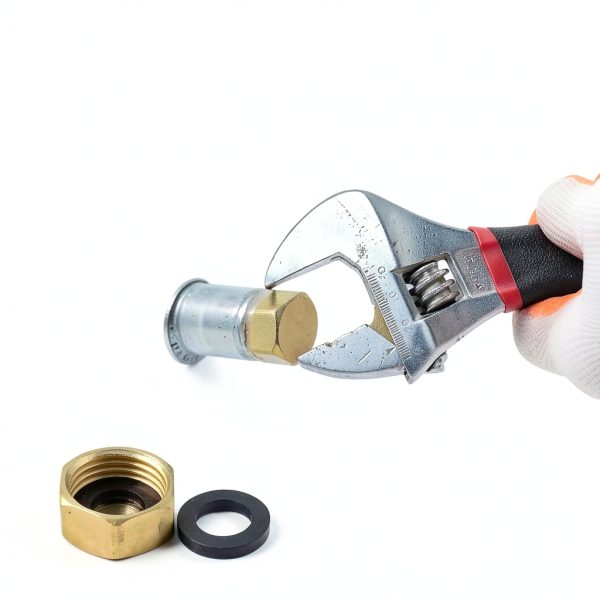1/2 Inch Brass Blanking Caps Juxiamal Hex Nut with Gasket 2 Pack-3
