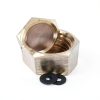 3/8 Inch NPT Brass Pipe Caps with Silicone Gaskets – Gosknor Set-2
