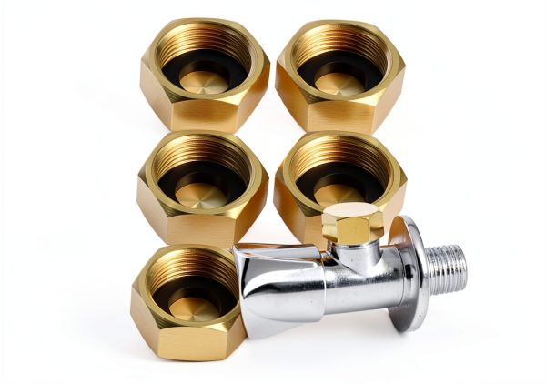 Compression Cap Nextpal 12 Pack 3/8 Inch Red Brass Seal for Water Line-1