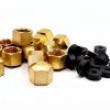 Brass 1/4" Compression Valve Cap Fitting 15 Pack Rubber Gasket Generic-0